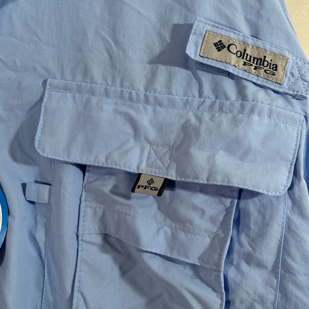 Columbia Bahama UPF 50 Blue Omni Shade Vented Long Sleeve Fishing Shirt Size XXL - Picture 5 of 11